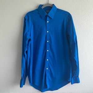 Arrow slim fit bright blue dress shirt